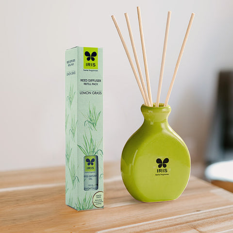 IRIS Lemongrass Reed Diffuser Refill Set