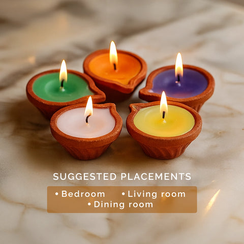 IRIS Set of 5 Aromatic Diyas