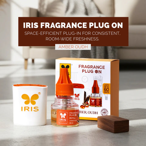 IRIS Amber Oudh Fragrance Plug on | Lasts Up to 60 Days