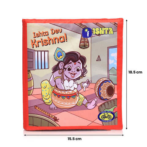 Sri Krishna Cloth Book for Kids (Washable and Reusable)