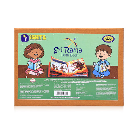 Sri Rama Cloth Book for Kids (Washable and Reusable)