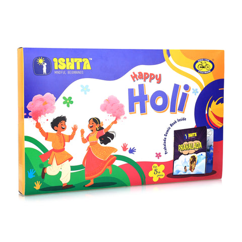 Ishta Happy Holi Kit for Kids | Colors, Stories & Tradition