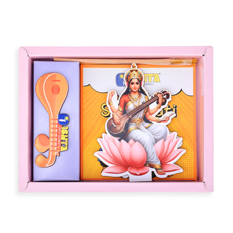 Saraswati Puja Kit for Kids - Inspiring Learning, Wisdom & Devotion (Aged 4+)