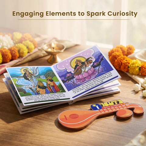 Saraswati Puja Kit for Kids - Inspiring Learning, Wisdom & Devotion (Aged 4+)