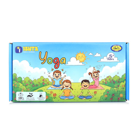 Yoga Kit for Kids - 5+ Years | Yoga Book, Puzzles & Figurine