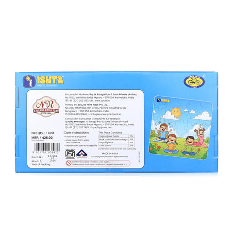 Yoga Kit for Kids - 5+ Years | Yoga Book, Puzzles & Figurine