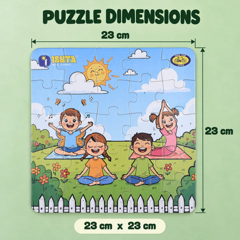 Yoga Kit for Kids - 5+ Years | Yoga Book, Puzzles & Figurine