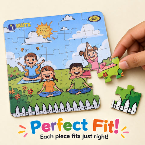 Yoga Kit for Kids - 5+ Years | Yoga Book, Puzzles & Figurine