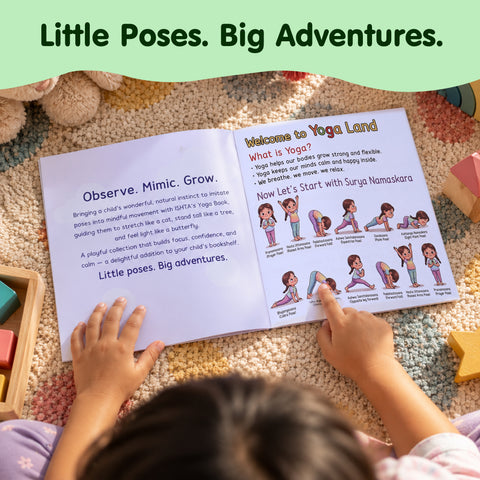 Yoga Kit for Kids - 5+ Years | Yoga Book, Puzzles & Figurine