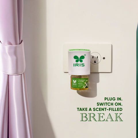 IRIS Jasmine Mist Fragrance Plug On | Lasts Up to 60 Days