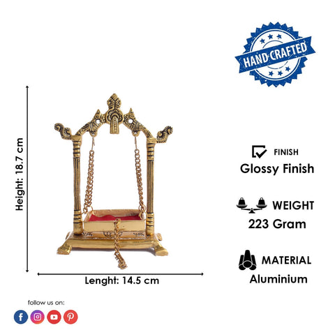 Elegant Metal Laddu Gopla Jhula For Janamshatmi
