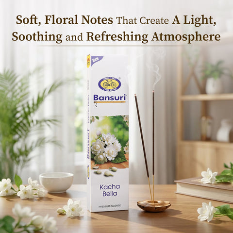 Bansuri Kacha Bella Agarbathi | Floral Incense for Calm Ambience
