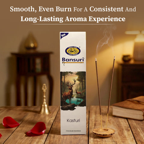 Bansuri Kasturi Agarbathi | Musk Incense for Puja & Calm