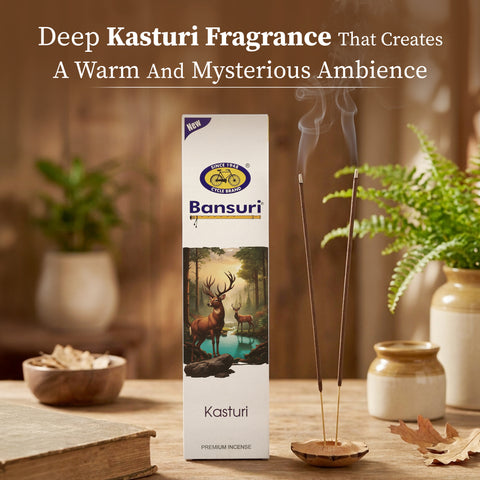 Bansuri Kasturi Agarbathi | Musk Incense for Puja & Calm