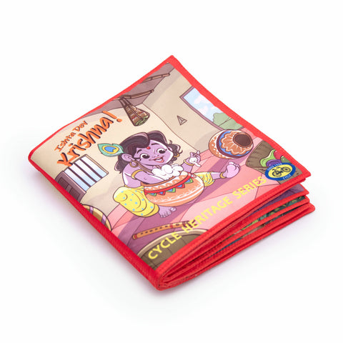 Cycle Heritage Series Sri Krishna Cloth Book (Washable and Reusable)