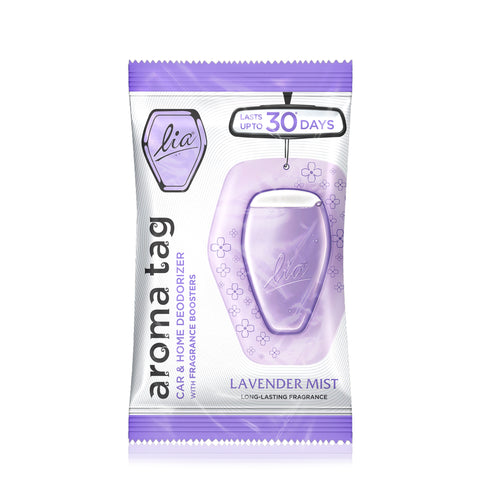 Lavender Mist Aroma Tag | Spill-Free Freshness Anywhere