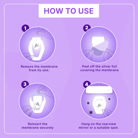 Lavender Mist Aroma Tag | Spill-Free Freshness Anywhere