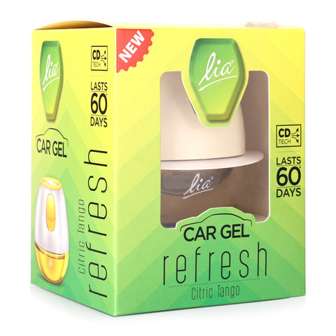 Lia Dashboard Gel Car Freshener - Citric Tango