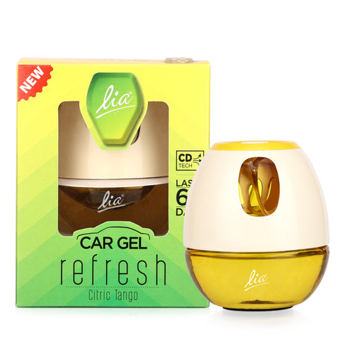 Lia Dashboard Gel Car Freshener - Citric Tango