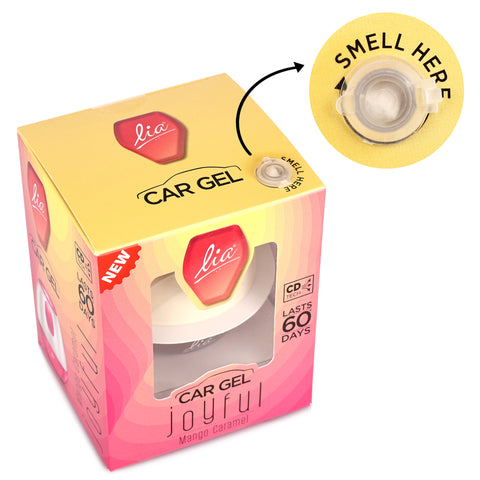 Lia Dashboard Gel Car Freshener - Mango Caramel