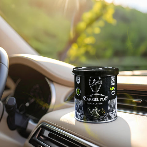 Silver Crystal Car Gel Pod | Transform Your Drive with Luxury Fragrance