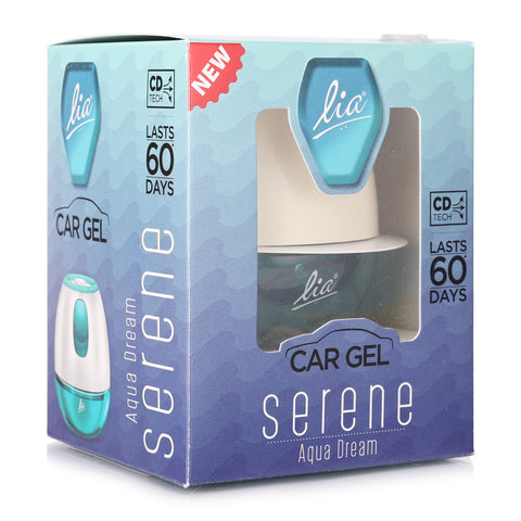 Lia Dashboard Gel Car Freshener - Aqua Dream