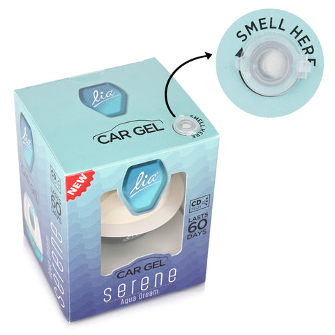 Lia Dashboard Gel Car Freshener - Aqua Dream