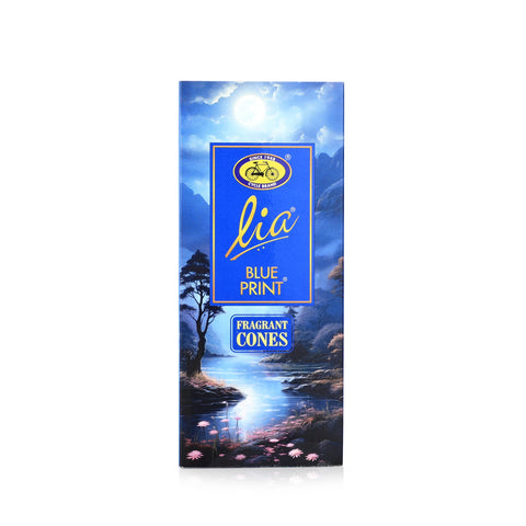 Blue Print Pack of 3 Incense Cones - Lia Connoisseur Series