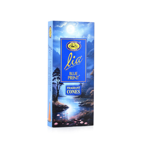 Blue Print Pack of 3 Incense Cones - Lia Connoisseur Series