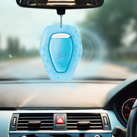 Cool Blue Aroma Tag | Spill-Free Freshness Anywhere