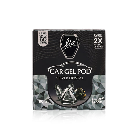 Silver Crystal Car Gel Pod | Transform Your Drive with Luxury Fragrance