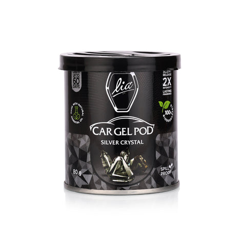 Silver Crystal Car Gel Pod | Transform Your Drive with Luxury Fragrance