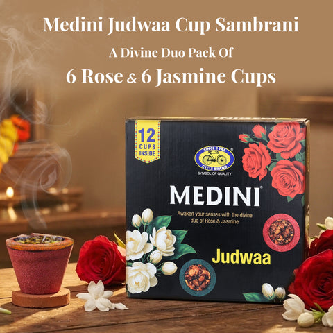 Medini Premium Judwa Cup Sambrani - Rose, Jasmine
