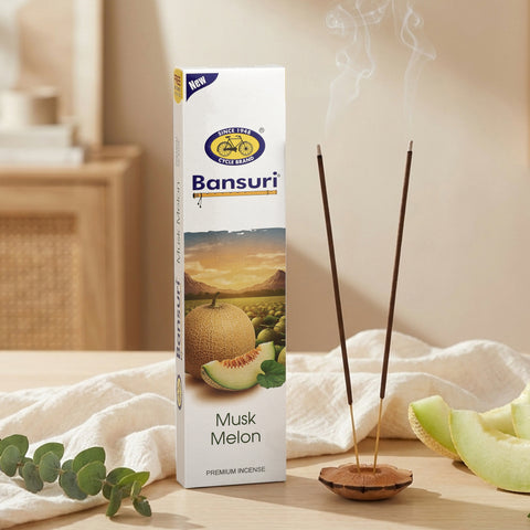 Bansuri Musk Melon Agarbathi | Juicy Fruity Incense Sticks
