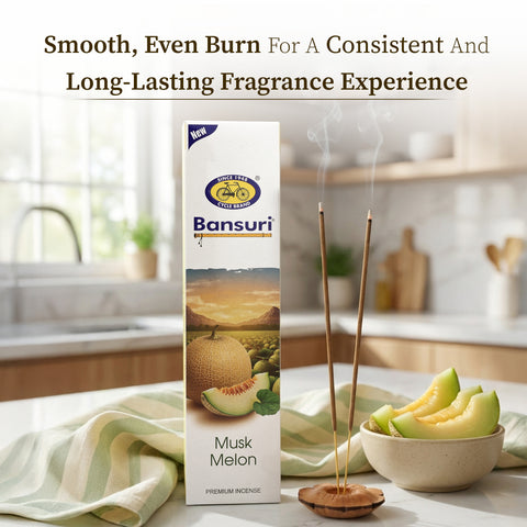 Bansuri Musk Melon Agarbathi | Juicy Fruity Incense Sticks