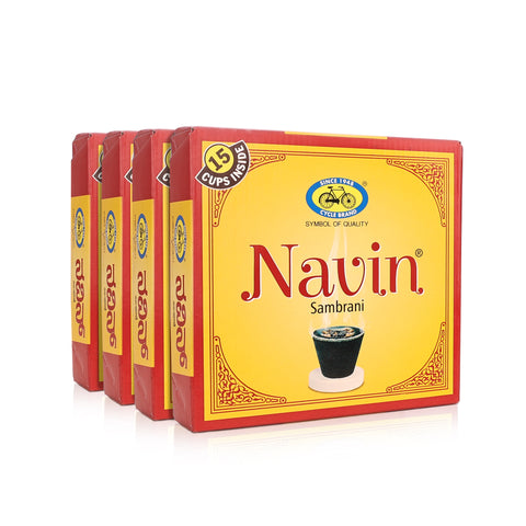 Navin Cup Sambrani I Pack of 4