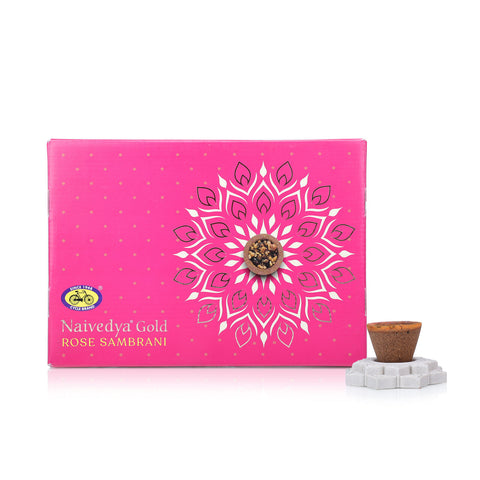 Naivedya Gold - Rose Cup Sambrani