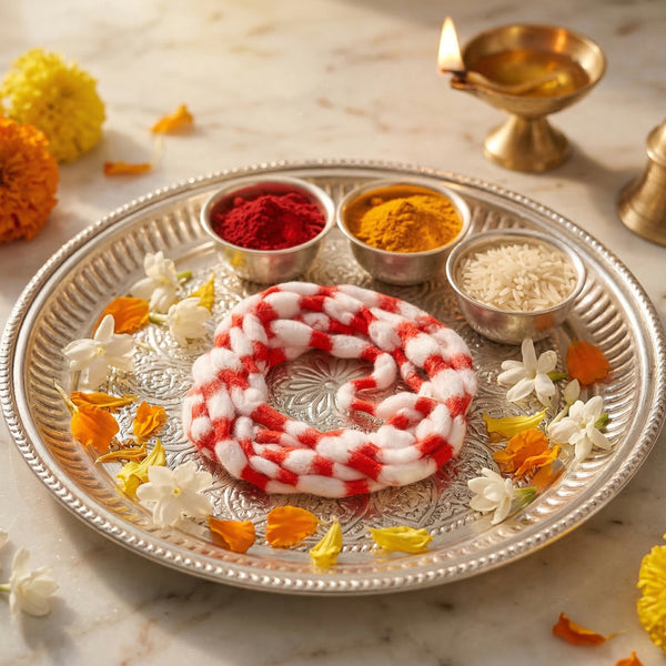 Navin Gajje Vastra - Pack of 5 | Cotton Garland for Gods