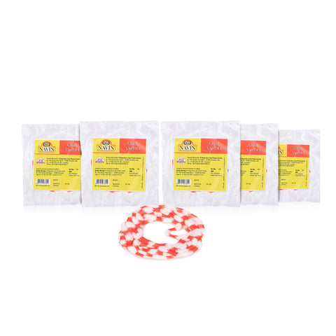 Navin Gajje Vastra - Pack of 5 | Cotton Garland for Gods