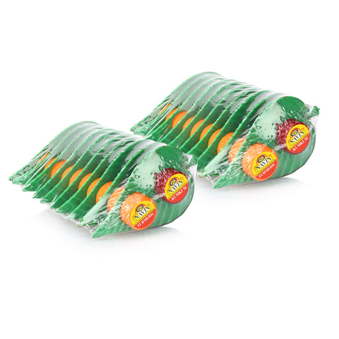 Leaf-Style Thambulam Kit with Kumkum & Turmeric 10 nos (Pack of 2)