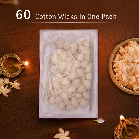 Mogra Watt (Pack of 4) | Ready-to-Light Pure Cotton Wicks