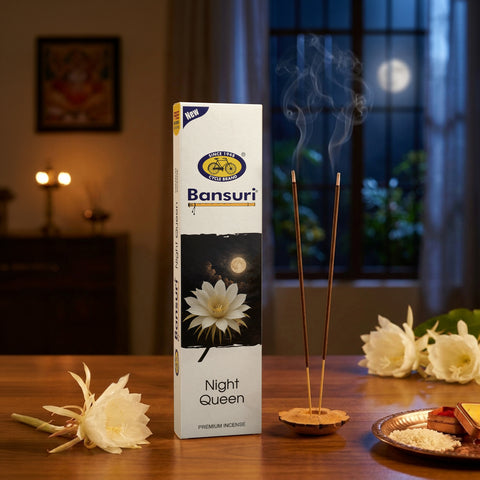 Bansuri Night Queen Agarbathi | Floral Incense for Evening Calm