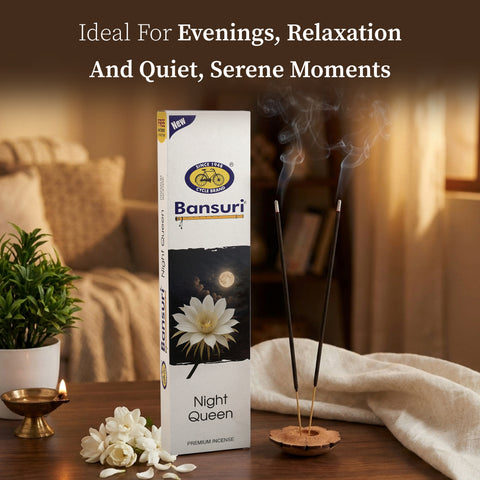 Bansuri Night Queen Agarbathi | Floral Incense for Evening Calm