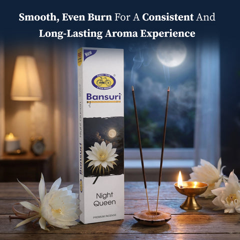 Bansuri Night Queen Agarbathi | Floral Incense for Evening Calm