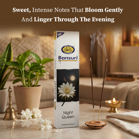 Bansuri Night Queen Agarbathi | Floral Incense for Evening Calm