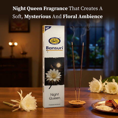 Bansuri Night Queen Agarbathi | Floral Incense for Evening Calm