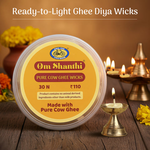 Pure Cow Ghee Wicks (30N)