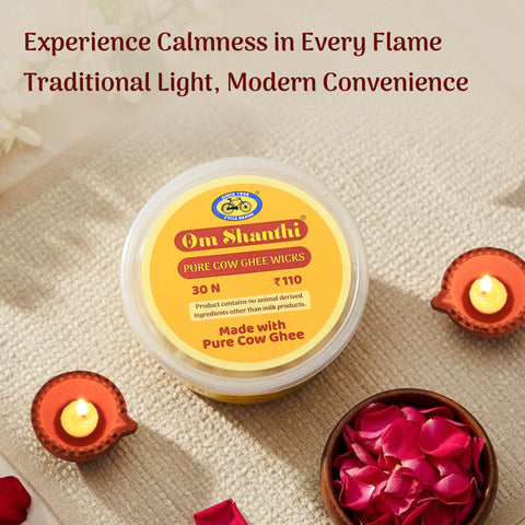 Pure Cow Ghee Wicks (30N)