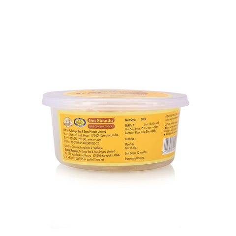 Pure Cow Ghee Wicks (30N)