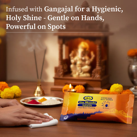 Gangajal Wet Wipes – Instant, Natural & Holy Cleaning for Puja Purity